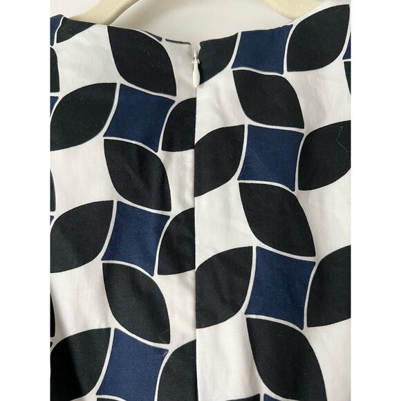 EUC Boden Alexa Cotton Shift Dress Navy Abstract Size 6 - Picture 4 of 5